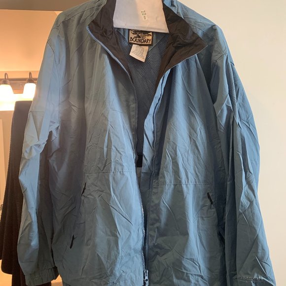 Outer Boundary Blue Windbreaker Jacket - Picture 1 of 2